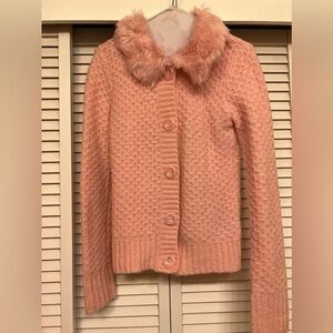 Vintage J.J. Basics Pink Sweater Sz L Y2K